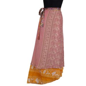 Vintage Silk Magic Wrap Skirt SW191