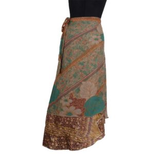 Vintage Silk Magic Wrap Skirt SW192