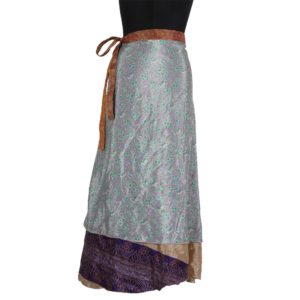 Vintage Silk Magic Wrap Skirt SW193