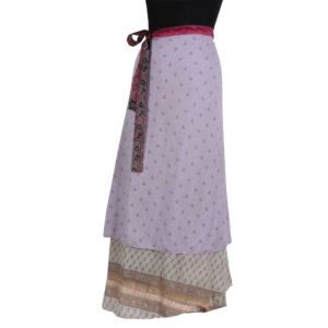 Vintage Silk Magic Wrap Skirt SW195