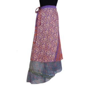 Vintage Silk Magic Wrap Skirt SW198