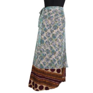 Vintage Silk Magic Wrap Skirt SW199