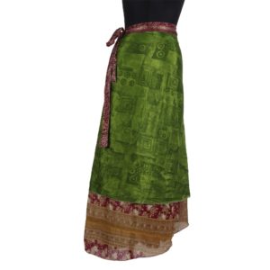 Vintage Silk Magic Wrap Skirt SW202