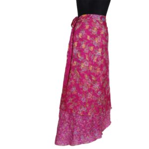 Vintage Silk Magic Wrap Skirt SW203