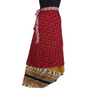 Vintage Silk Magic Wrap Skirt SW204