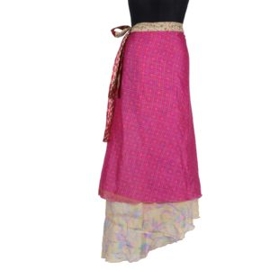 Vintage Silk Magic Wrap Skirt SW205