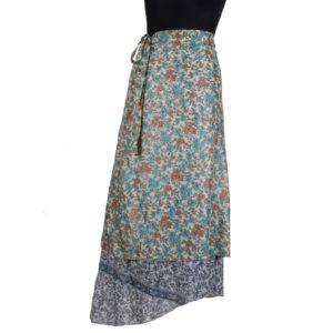 Vintage Silk Magic Wrap Skirt SW207