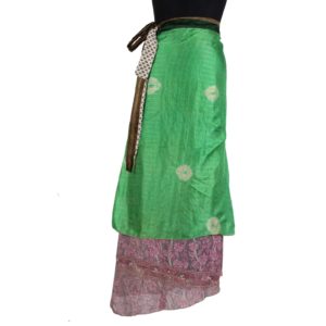 Vintage Silk Magic Wrap Skirt SW208