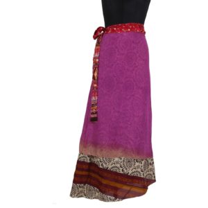 Vintage Silk Magic Wrap Skirt SW209