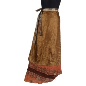 Vintage Silk Magic Wrap Skirt SW212