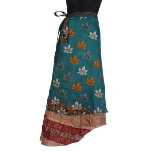 Vintage Silk Magic Wrap Skirt SW214