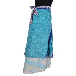 Vintage Silk Magic Wrap Skirt SW215