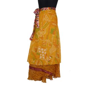 Vintage Silk Magic Wrap Skirt SW217
