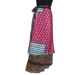 Vintage Silk Magic Wrap Skirt SW218