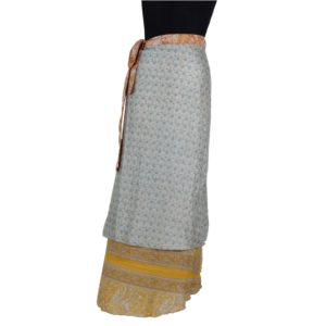 Vintage Silk Magic Wrap Skirt SW222