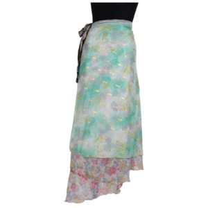 Vintage Silk Magic Wrap Skirt SW223