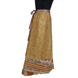 Vintage Silk Magic Wrap Skirt SW225