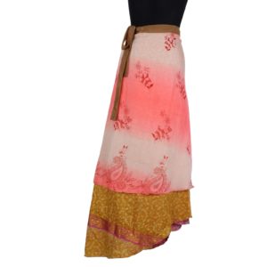 Vintage Silk Magic Wrap Skirt SW226