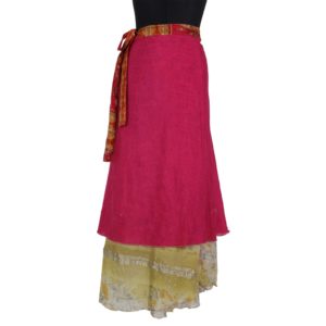 Vintage Silk Magic Wrap Skirt SW228