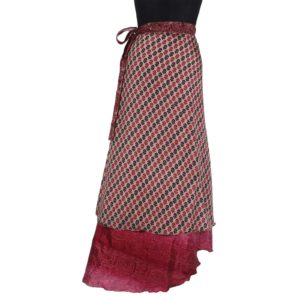 Vintage Silk Magic Wrap Skirt SW229