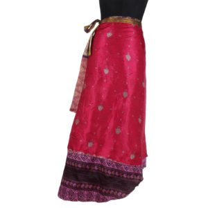 Vintage Silk Magic Wrap Skirt SW231