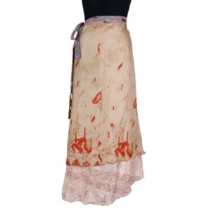 Vintage Silk Magic Wrap Skirt SW232