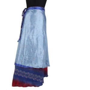 Vintage Silk Magic Wrap Skirt SW233