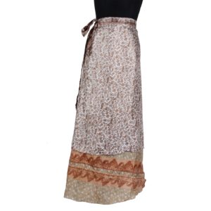 Vintage Silk Magic Wrap Skirt SW236