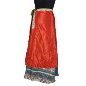 Vintage Silk Magic Wrap Skirt SW237