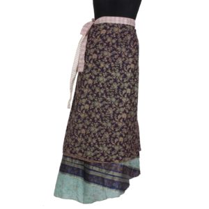 Vintage Silk Magic Wrap Skirt SW238