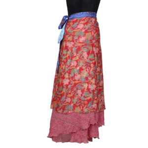 Vintage Silk Magic Wrap Skirt SW240