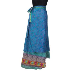 Vintage Silk Magic Wrap Skirt SW241