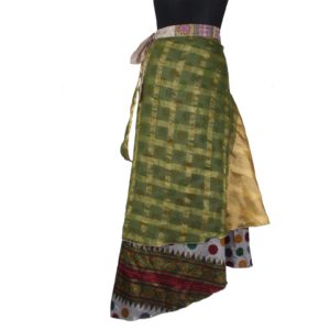 Vintage Silk Magic Wrap Skirt SW242