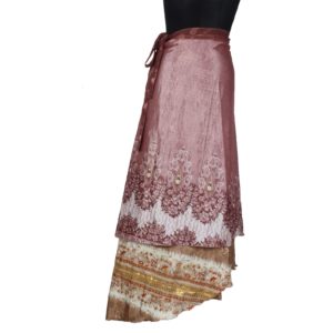 Vintage Silk Magic Wrap Skirt SW247