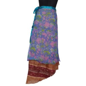 Vintage Silk Magic Wrap Skirt SW248