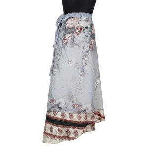 Vintage Silk Magic Wrap Skirt SW249