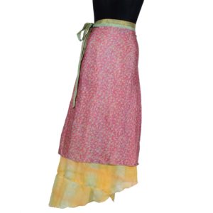 Vintage Silk Magic Wrap Skirt SW267
