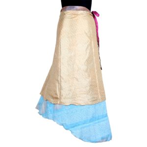 Vintage Silk Magic Wrap Skirt SW287