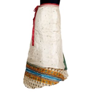 Vintage Silk Magic Wrap Skirt SW288