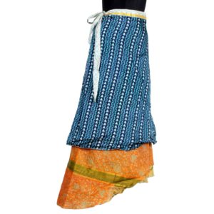 Vintage Silk Magic Wrap Skirt SW290