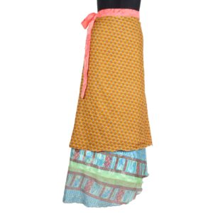 Vintage Silk Magic Wrap Skirt SW298