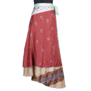 Vintage Silk Magic Wrap Skirt SW301