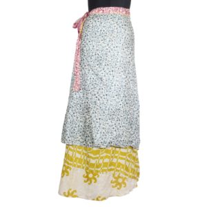 Vintage Silk Magic Wrap Skirt SW302