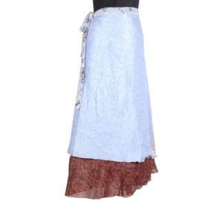 Vintage Silk Magic Wrap Skirt SW304