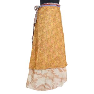 Vintage Silk Magic Wrap Skirt SW313