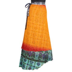 Vintage Silk Magic Wrap Skirt SW316