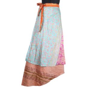 Vintage Silk Magic Wrap Skirt SW317