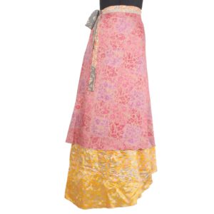 Vintage Silk Magic Wrap Skirt SW319