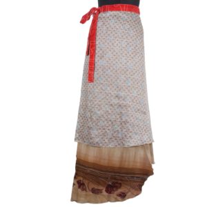 Vintage Silk Magic Wrap Skirt SW322