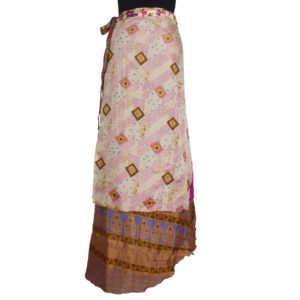 Vintage Silk Magic Wrap Skirt SW326